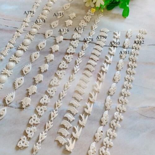 1 yard Rhinestone Chain Pearl Crystal Chain Sew On Trims Wedding Dress Costume Applique