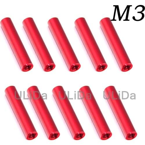 10 PCS 25 30 35 40mm M3 CNC Aluminum alloy Standoff/Spacer Stud Fastener aluminum column