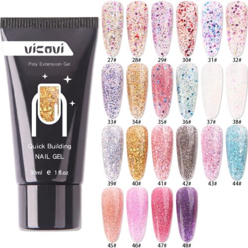 15ml Poly Nail Extension Gel Finger Quick Building Gel 22 Colors Polygels Extensions Acrylic Gel Polish Nail Art Accessories