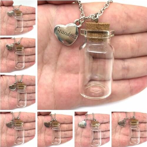 2018 / Fashion Hot Style Memorial Necklace Family members, the vial necklace is ashes, men and women wear necklaces