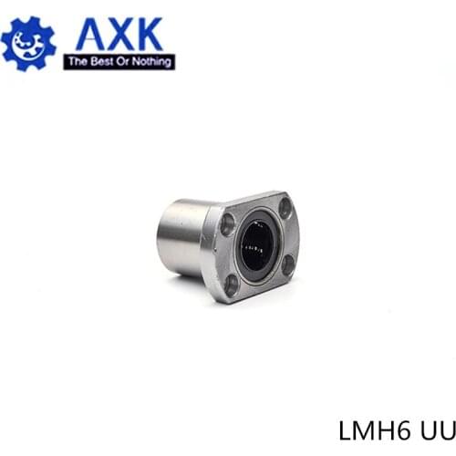 4pcs/lot Free shipping LMH6UU 6mm flange linear bearing CNC Linear Bush LMH6