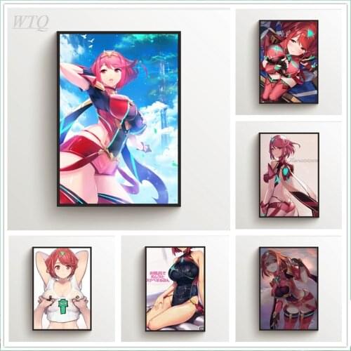 Xenoblade Chronicles 2 Pyra Anime Posters Wall Poster Canvas Painting Posters and Prints Wall Decor Wall Art Picture Home Decor