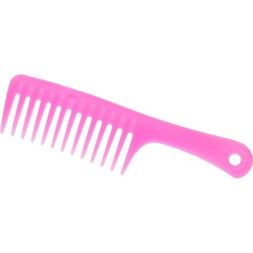 Girls Curl Hair Anti-static Heat Resistant Wide Tooth Handle Comb