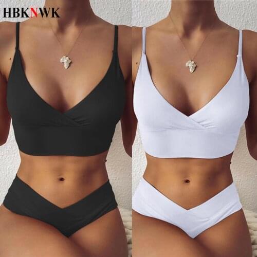High Waist Bikini Womens Swimsuit 2020 Summer Sexy Brazilian biquini Swimming Bathing suits Two Piece Sets Woman Bath Beachwear