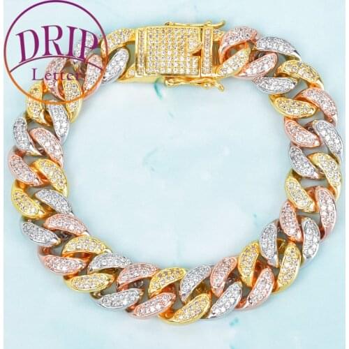 Drip letter Golden Bracelets