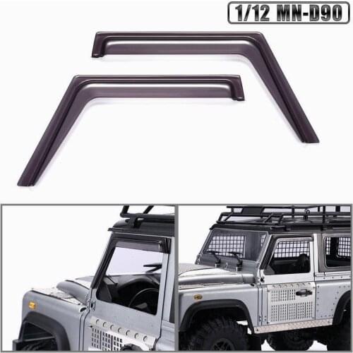 MJRC Modified parts rain cover acrylic transparent black window cover 1/12 MN-D90 Defender Toy car parts