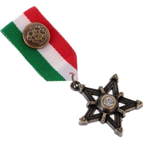 Fashion Star Design Medal Brooch Pin Badge Lapel Pin for Cosplay Party Decor