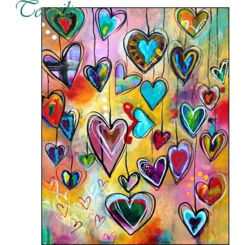 5d spuare&round Diamond Embroidery Kit Pattern Diamond Paintings Heart Pattern Mosaic Bead Picture of Rhinestones Full Resin