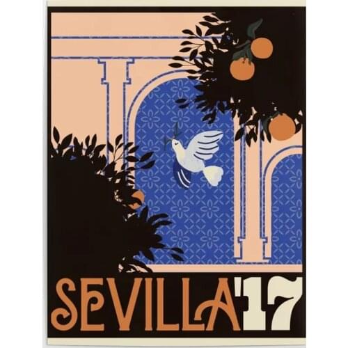 Prints Pictures Bird Leaves Home Decoration Wall Art Modular Sevilla Poster Painting Cuadros On Canvas For Living Room Framework