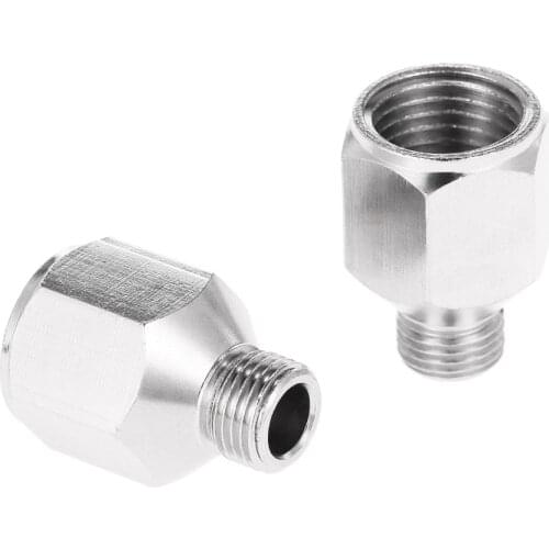 Professional 2pcs Airbrush Air Hose Adaptor G1/8" BSP Male & G1/4" BSP Female Air Brush Connector for Air Compressor