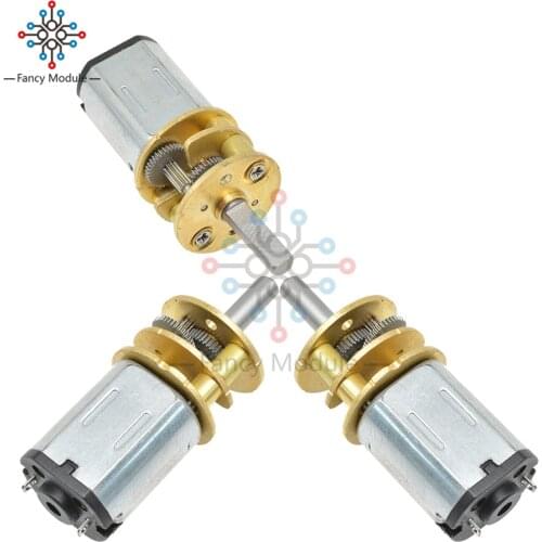 Diymore GA13-N20 100PRM 3V/6V/12V DC Gear Motor for Toy Car Intelligent Robot Model Airplane Engine Toys Reduction Motor