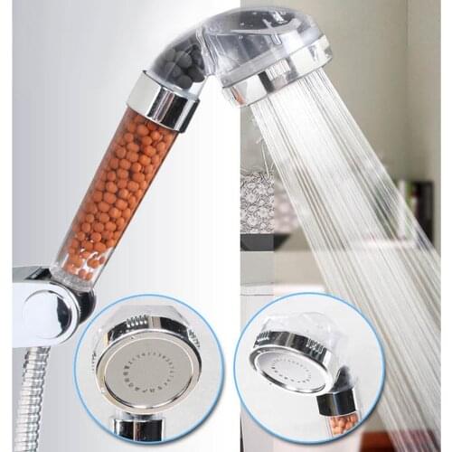 Handheld Lotus Sprinkler Jetting Shower Filter High Pressure Anion Shower Head Set Bathroom Home Water Heater