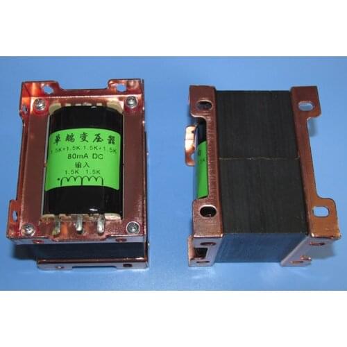 Wide frequency response 1.5K+1.5K ratio 1.5K+1.5K single-ended signal transformer Can pass 80mA DC PT-41