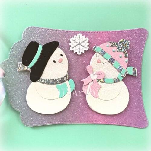 Metal Cutting Die New Dies Christmas Snowman Lover DIY Scrapbooking photo album Decorative Embossing DIY Paper Cards