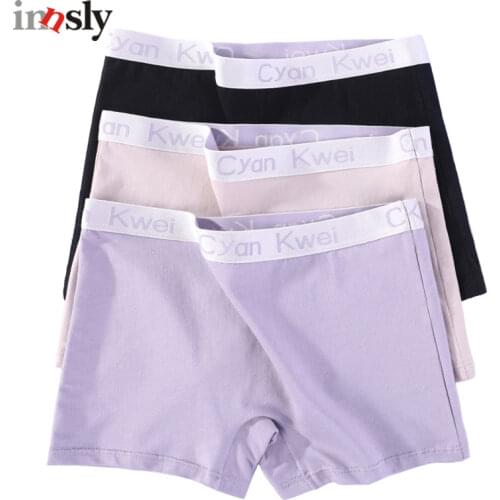 Women Boyshorts Cotton Big Size Solid Female Boxer Underwear Under Skirt