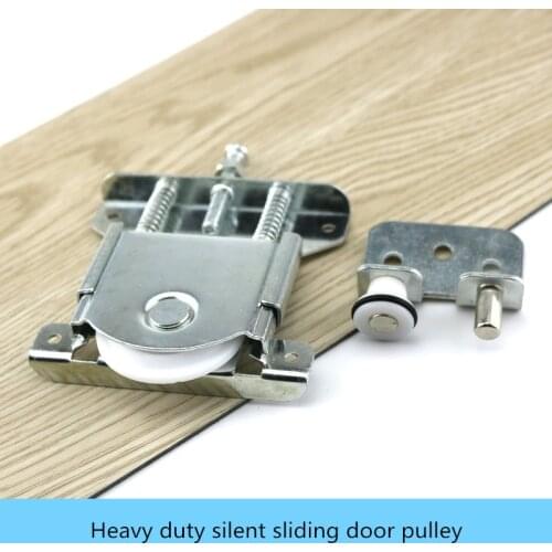 Heavy wardrobe door furniture sliding door pulley cam track roller wheel solid wood cabinet doors