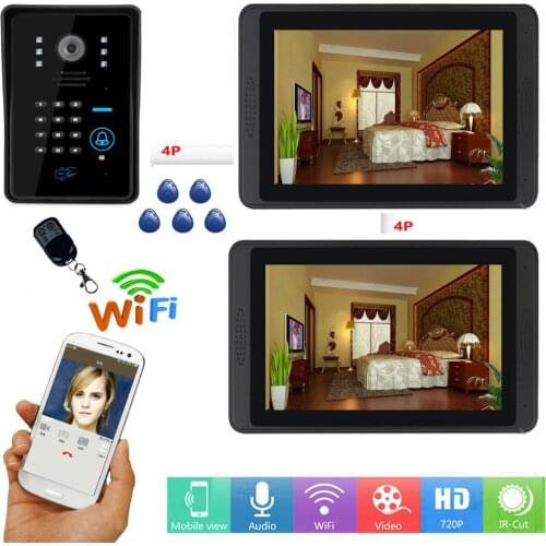 RIFD Wifi Smart Video Intercom System Video Record Take Photo Video Doorbell Interphone Home Door Phone Intercom Kits