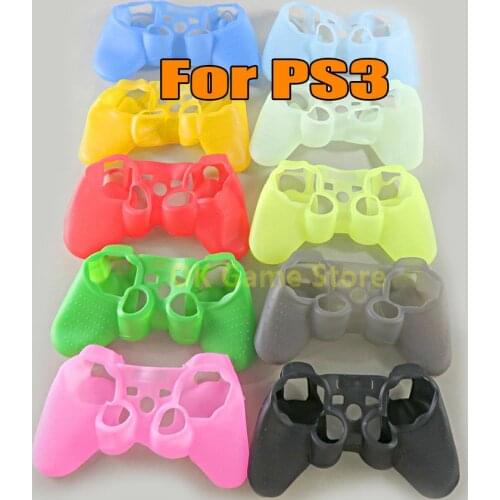 10pcs/lot Silicone Case Protective Skin Cover For Sony Playstation 3 Controller Silicone Gel Rubber Case for PS3