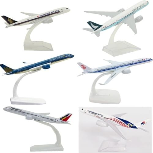 16CM 1:400 Scale Airplanes Airbus A350 Plane Model Diecast Alloy Aircraft Toy Airliner Model Kids Gift Collectible Display