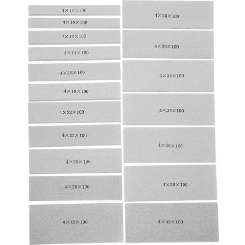 18 Pcs/Box High-precision Manufactured Parallel Pad Gauge Block CNC Milling Pads Set 100mm x (10-42mm) Alloy Steel Good Quality