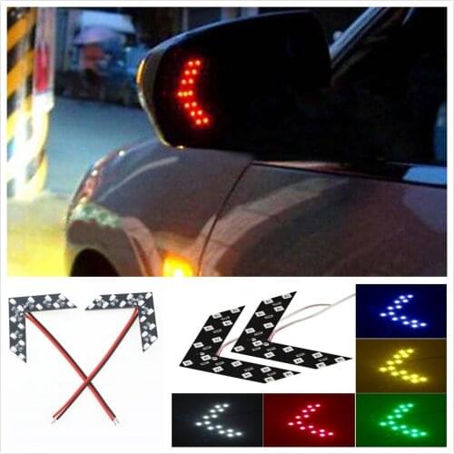 2Pcs Car LED Arrow Panel Rearview Mirror Indicator Turn Signal Light forHonda FCX Brio 3R-C Skydeck P-NUT Legend