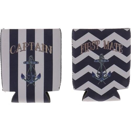 2x Neoprene Can Cooler Sleeves Party Supplies, Perfect For Beer, Soda