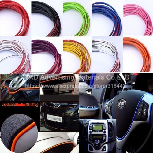 5M/Lot Car Styling indoor Car Interior Exterior Body Modify Decal Auto Car Sticker Stickers Decoration Thread 10 Colors Option