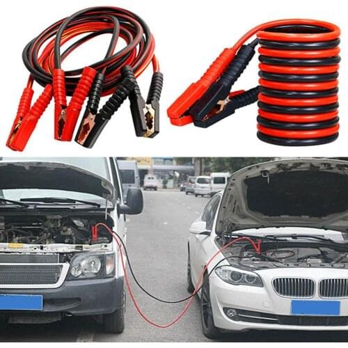 50% Wholesales 1 Pair 2.5m 1000A Car Battery Emergency Ignition Start Wire Jumper Booster Cable