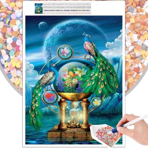 Diamond Painting Landscape Magic Animal Flowers 5D DIY Embroidery Set Handmade Home Decor Mosaic Square Round Rhinestone Mural