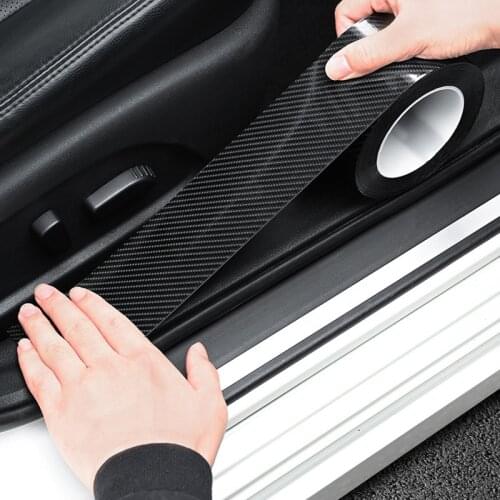 Car Stickers Car Door Protection Pad Bumper Protection Film 5D Carbon Fiber Anti-scratch Anti-wear