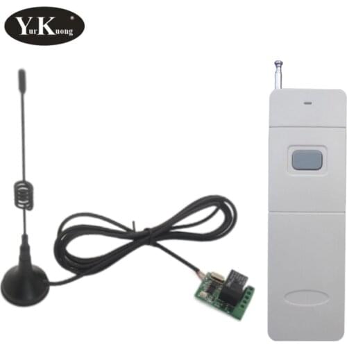 Long Distance remote control switch 5V 6V 7.4V 9V 12V RF Remote Control Push Button Door Access Wireless Switch Smart Home Alarm