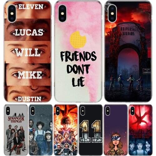Stranger Things Poster 3 Cover Phone Case For Iphone 11 12 Mini Pro 7 6 X 8 6S Plus XS MAX + XR 5S SE 10 9 Art TPU Coque Capa Sh