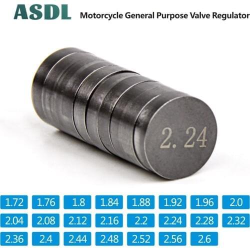 Motorcycle Engine Parts Adjustable Valve Pad Shims diameter 8.85 - 8.9 mm thickness 1.72mm - 2.6mm Valve Shim Kit For KTM #c