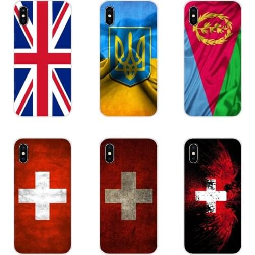 For HTC One U11 U12 X9 M7 M8 A9 M9 M10 E9 Plus Desire 630 530 626 628 816 820 830 Soft Cover Bag Eritrea Swiss Ukrainian UK flag