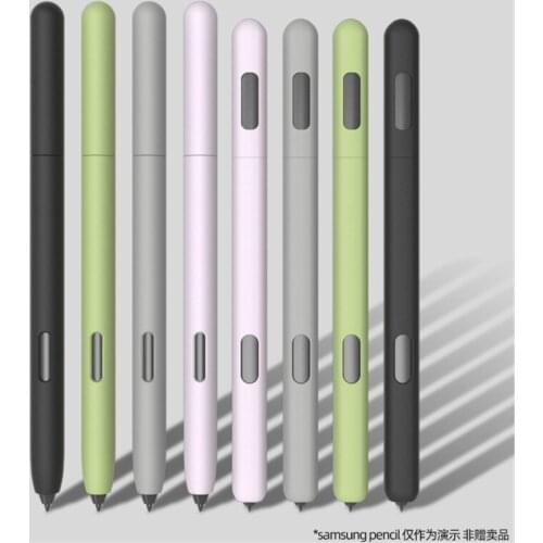 For Sam-sung Galaxy- Tab S6 / S7 S-Pen Cover Cute Tablet Silicone Pencil Case Q39D