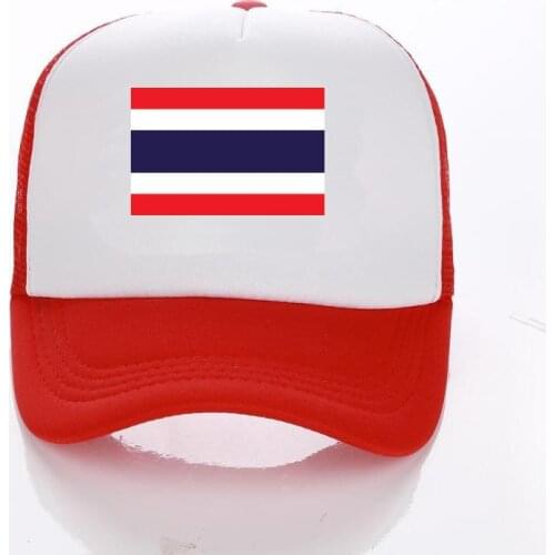 2020 Summer Mesh Thailand Flag Print Cotton Men Baseball Cap Hats For Women Snapback Gorras Trucker hats Hip Hop Sun Visor Caps