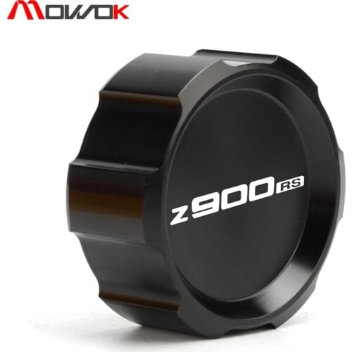 For Kawasaki Z900RS Z900 RS 2017 2018 CNC Aluminum Motorcycle Accessories Rear Brake Fluid Reservoir Cover Cap