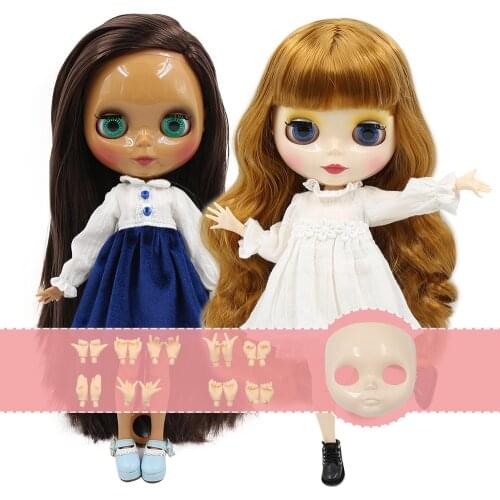 ICY DBS Blyth Doll 1/6 bjd joint body TOY gift hands and faceplate 30cm doll shiny face matte face on sale