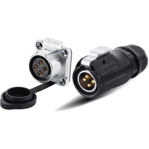 LP20 DC Volt 2 3 4 5 7 9 12 Pin Circular Industrial Male/Female Plug and Socket Solar Energy DC Waterproof Connector