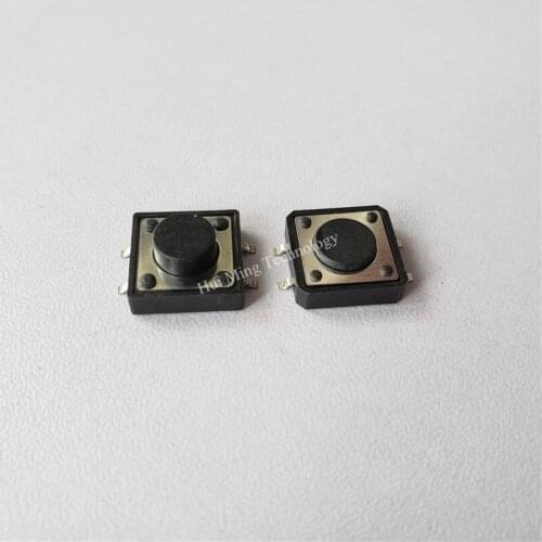 150pcs Micro Switch Tact Switch 12*12*4.3 12*12*5/6/7/8/9/10/12mm SMD button Touch 4 feet import shrapnel copper foot