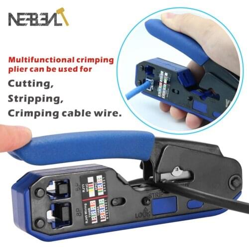 Multi function Network Cable Wire Stripper For Rj45 Cat6 Cat5e Cat5 Rj11 Rj12 Connector Sit Network Crimping Pliers Tools