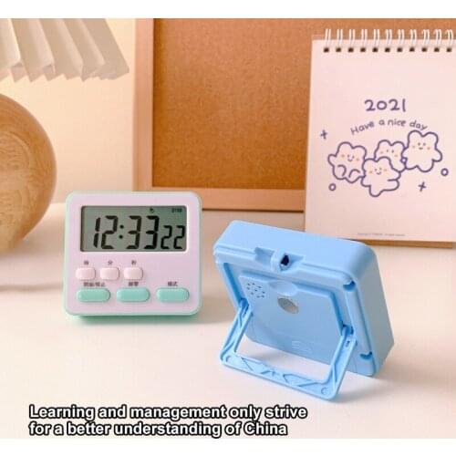 Multifunctional Timer Mini Creative Learning Timer For Studens Alarm Clock Kitchen Timers LCD Digital Management Timer Tools