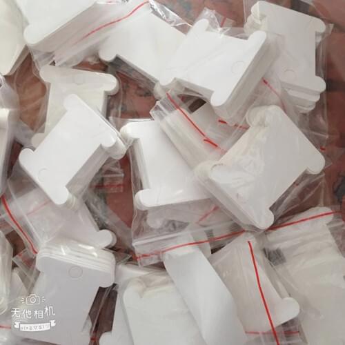 White cards cross stitch tools embroidery kits Floss Thread Bobbin threading board card Floss winding coiling spool plate