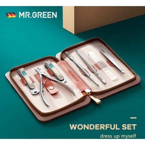 MR.GREEN Nail Clippers Set Pedicure Nippers Kit Sharp Tongs Grooming Manicure for Men Women Professional Pedicure Gift