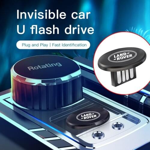 1Pcs Invisible Metal USB Flash Drive Mini Portable Car Accessories For Land Rover Range Rover Evoque Velar Defender Discovery
