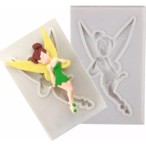 New 3D Fairy Figure Mould Silicone Fondant Cake Sugarcraft Chocolate Decor Mould New