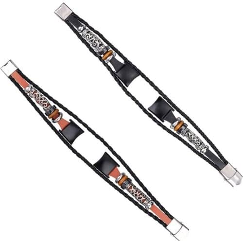 New National Style Braided Woven Rope Bracelet Metal Clasp Conjunction Wrist Strap Watch Band for Huawei Honor Band 5/4 Bracelet