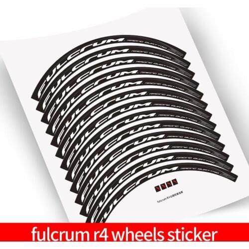 R4 road bike climbing wheel set sticker rim height 35mm bicycle rim decals racing 4
