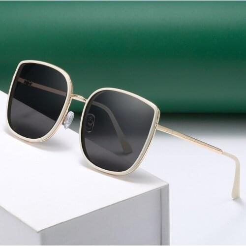 Fashion Square Sunglasses Women Luxury Brand Big Frame Cat Eye Sun Glasses Ladies Classic Vintage Goggle Female GlassesUV400