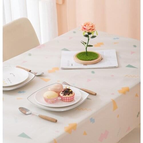 PEVA plastic rectangular thin Tablecloth Cartoon printed Waterproof Oilproof kitchen dining Table colth Cover Mat Oilcloth wash